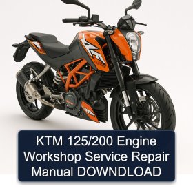 KTM 125/200 Engine Workshop Service Repair Manual DOWNDLOAD