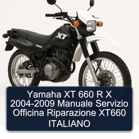 Yamaha XT 660 R X 2004-2009 Manuale Servizio Officina Riparazione XT660 ITALIANO