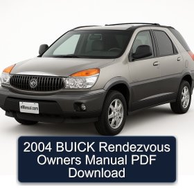 2004 BUICK Rendezvous Owners Manual PDF Download