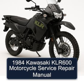 1984 Kawasaki KLR600 Motorcycle Service Repair Manual