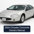 2004 Chrysler Concorde Owners Manual
