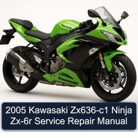 2005 Kawasaki Zx636-c1 Ninja Zx-6r Service Repair Manual