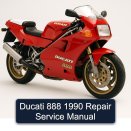Ducati 888 1990 Repair Service Manual
