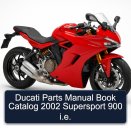 Ducati Parts Manual Book Catalog 2002 Supersport 900 i.e.