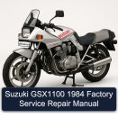 Suzuki GSX1100 1984 Factory Service Repair Manual