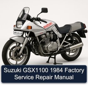 Suzuki GSX1100 1984 Factory Service Repair Manual