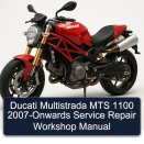 Ducati Multistrada MTS 1100 2007-Onwards Service Repair Workshop Manual
