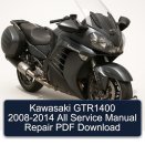 Kawasaki GTR1400 2008-2014 All Service Manual Repair PDF Download