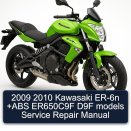 2009 2010 Kawasaki ER-6n +ABS ER650C9F D9F models Service Repair Manual