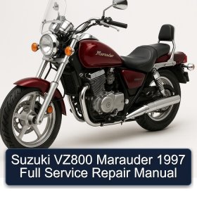 Suzuki VZ800 Marauder 1997 Full Service Repair Manual
