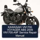 KAWASAKI VN1700 VOYAGER ABS 2009 VN1700-A9F Service Repair Manual