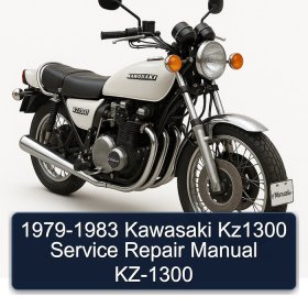 1979-1983 Kawasaki Kz1300 Service Repair Manual KZ-1300