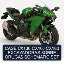 CASE CX130 CX160 CX180 EXCAVADORAS SOBRE ORUGAS SCHEMATIC SET