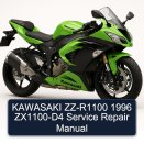KAWASAKI ZZ-R1100 1996 ZX1100-D4 Service Repair Manual