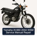 Yamaha Xt-660 2004 WSM Service Manual Repair