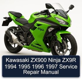Kawasaki ZX900 Ninja ZX9R 1994 1995 1996 1997 Service Repair Manual