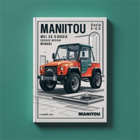 Manitou MSI 30 D Buggie Serie 2-E2 Service Repair Manual