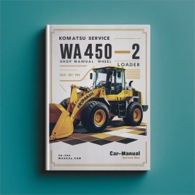 Komatsu Service WA450-2 Shop Manual Wheel Loader Workshop Repair Book