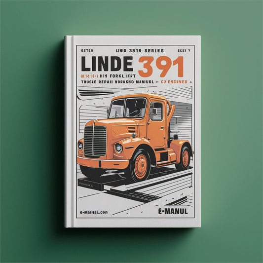 Linde 391 Series H14 H16 H18 H20 Ic-engined Forklift Truck Service Repair Workshop Manual