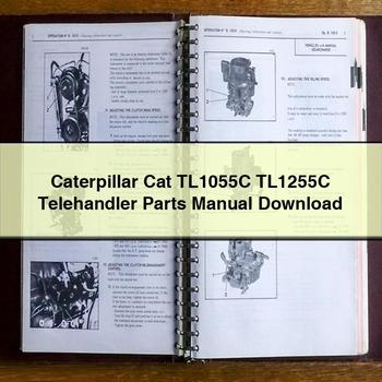 Caterpillar CAT TL1055C TL1255C Telehandler Parts Catalog PDF