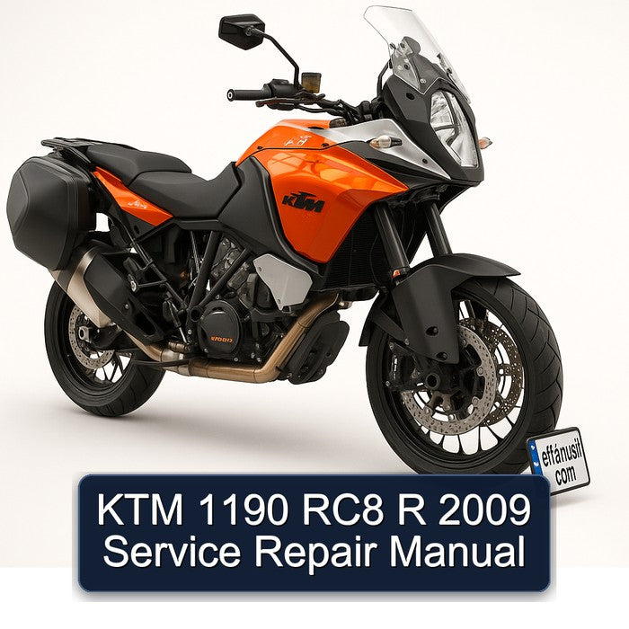 2009 KTM 1190 RC8 R Service Repair Workshop Manual PDF