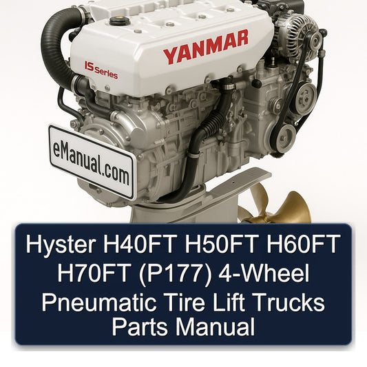 Hyster H40FT H50FT H60FT H70FT (P177) 4-WHEEL Pneumatic Tire Lift Trucks Parts Catalog