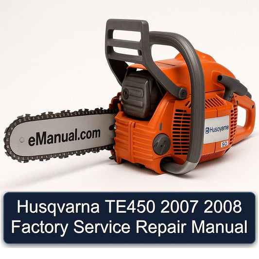 2007-2008 Husqvarna TE Models TE450 Service Repair Workshop Manual