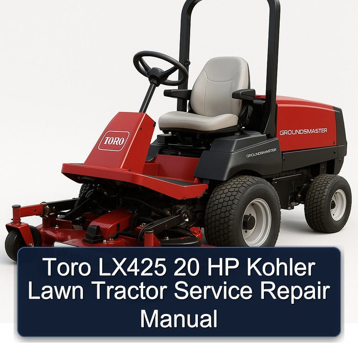 Toro LX425 20 HP Kohler Lawn Tractor Service Repair Workshop Manual PDF