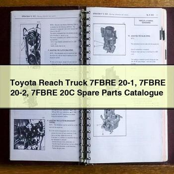 Toyota Reach Truck 7FBRE 20-1 20-2 20C Spare Parts Catalog PDF