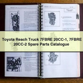 Toyota Reach Truck 7FBRE 20CC-1 20CC-2 Spare Parts Catalog PDF