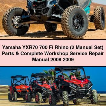 2008-2009 Yamaha YXR70 700 Fi Rhino (2 Set) Parts Service Repair Workshop Manual