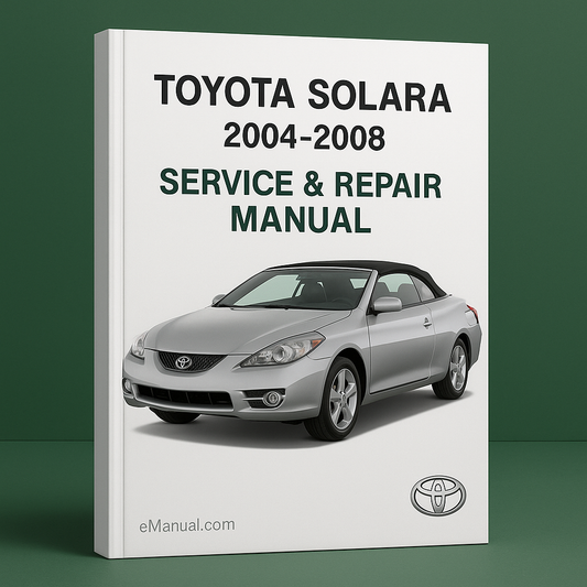 Toyota Solara Service Repair Manual 2004-2008