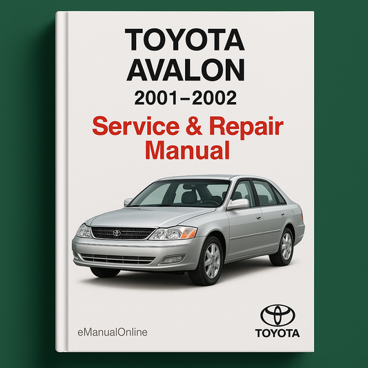 Toyota Avalon Service Repair Manual 2001-2002