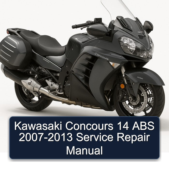 2007-2013 Kawasaki Concours Models 14 ABS Service Repair Workshop Manual