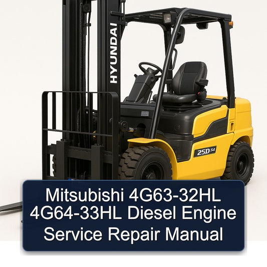 Mitsubishi 4G63-32HL 4G64-33HL Diesel Engine Service Repair Workshop Manual