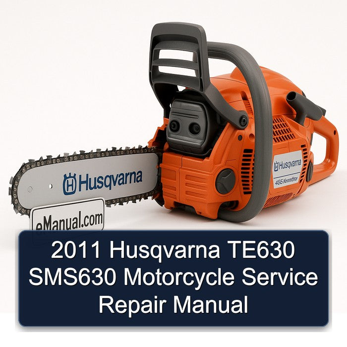 2011 Husqvarna SMS Models TE630 SMS630 Motorcycle Service Repair Workshop Manual PDF