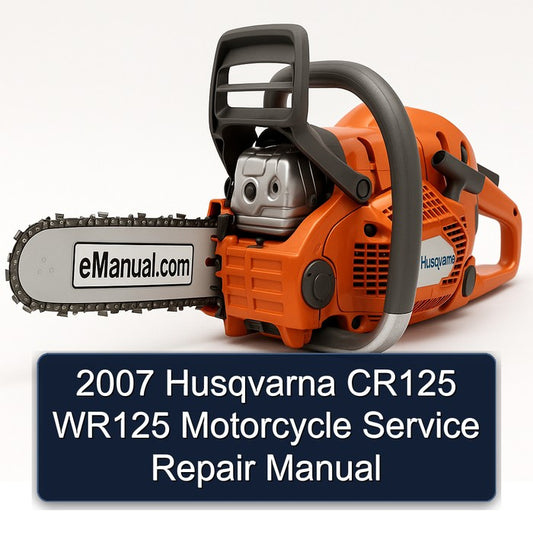 2007 Husqvarna CR Models CR125 WR125 Motorcycle Service Repair Workshop Manual