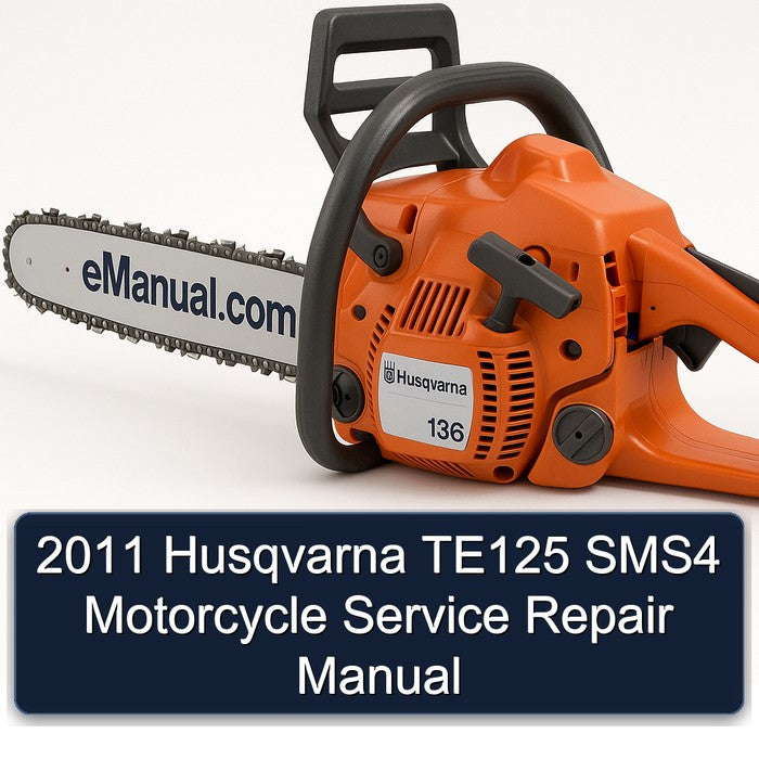 2011 Husqvarna SMS Models TE125 SMS4 Motorcycle Service Repair Workshop Manual PDF