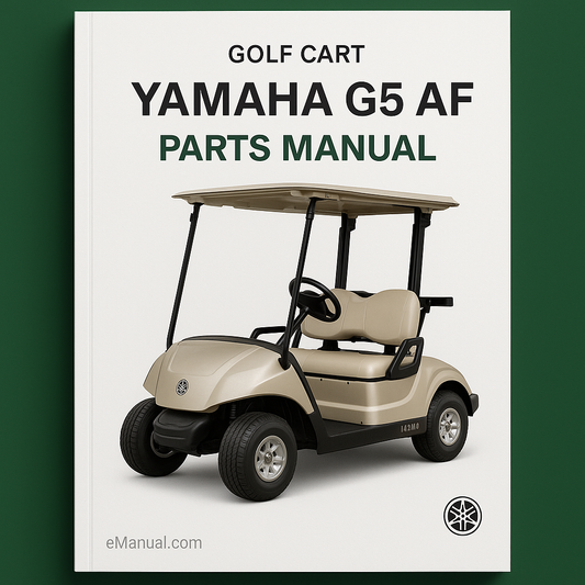 Yamaha G5 AF GOLF CART Manual de Piezas Catálogo Descargar PDF