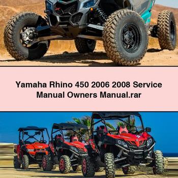 2006-2008 Yamaha Rhino 450 Owners Owner's Manual PDF