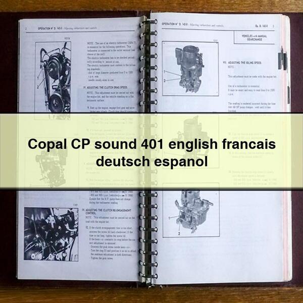 Copal CP sound 401 english francais deutsch espanol
