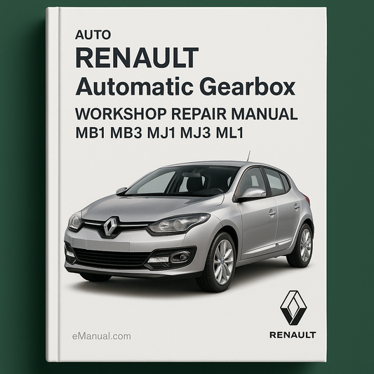RENAULT Auto Automatic Gearbox Workshop Repair Manual MB1 MB3 MJ1 MJ3 ML1
