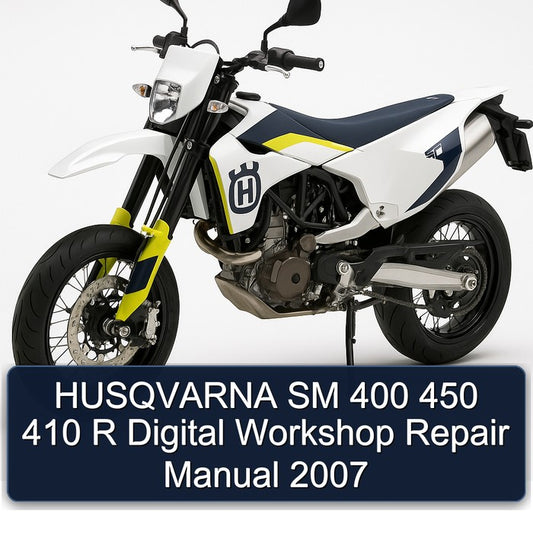 2007 Husqvarna SM Models 400 450 410 R Digital Service Repair Workshop Manual