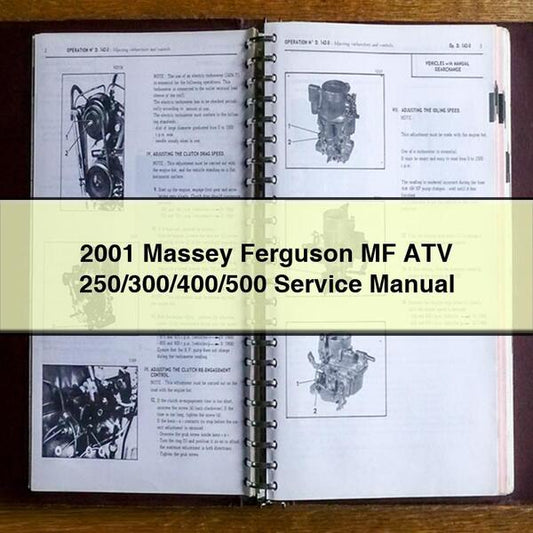 2001 Massey Ferguson MF ATV 250/300/400/500 Service Repair Manual