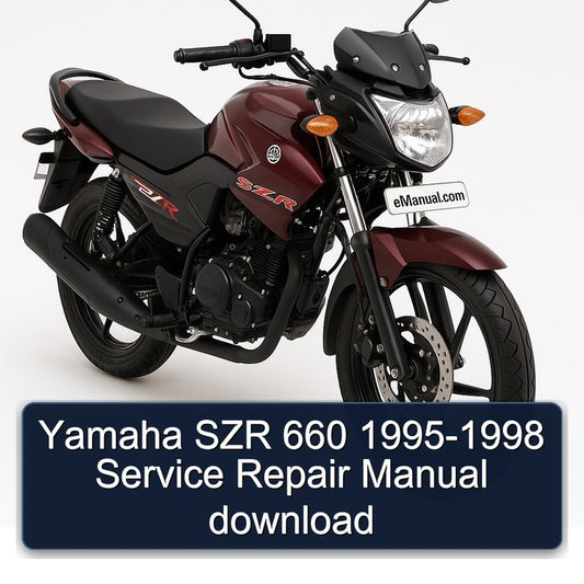 1995-1998 Yamaha SZR Models 660 Service Repair Workshop Manual