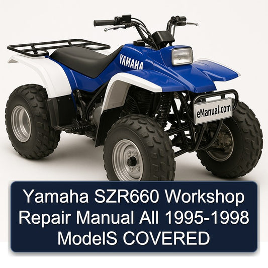 1995-1998 Yamaha SZR Models SZR660 All - Covered Service Repair Workshop Manual