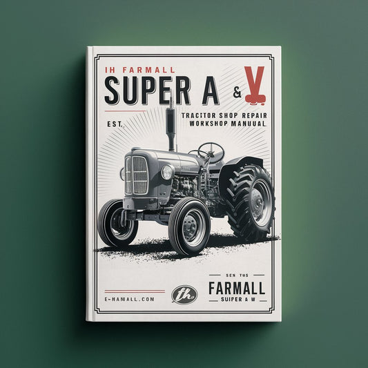 IH Farmall Super A Super AV Tractor Service Shop Repair Workshop Manual