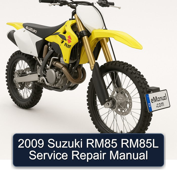 2009 Suzuki RM Series RM85 RM85L Service Repair Workshop Manual PDF