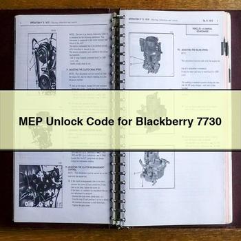 MEP Unlock Code for Blackberry 7730