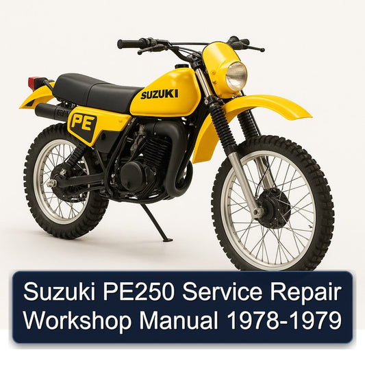 1978-1979 Suzuki PE Series PE250 Service Repair Workshop Manual